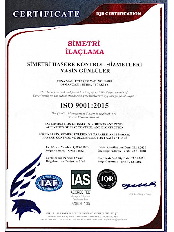 İSO Sertifikası